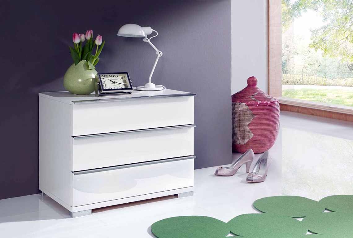 Linden 3 Drawer Bedside Cabinet