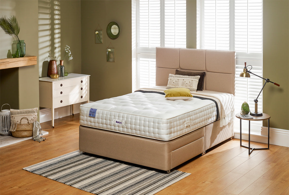 Relyon Derwent Natural Pashmina 2400 5' F/E 2 Drawer Divan Set