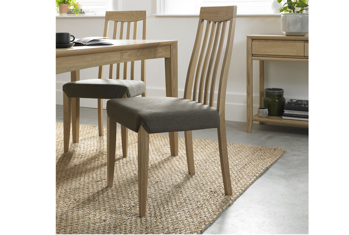 Bremen Oak Tall Slat Back Chair