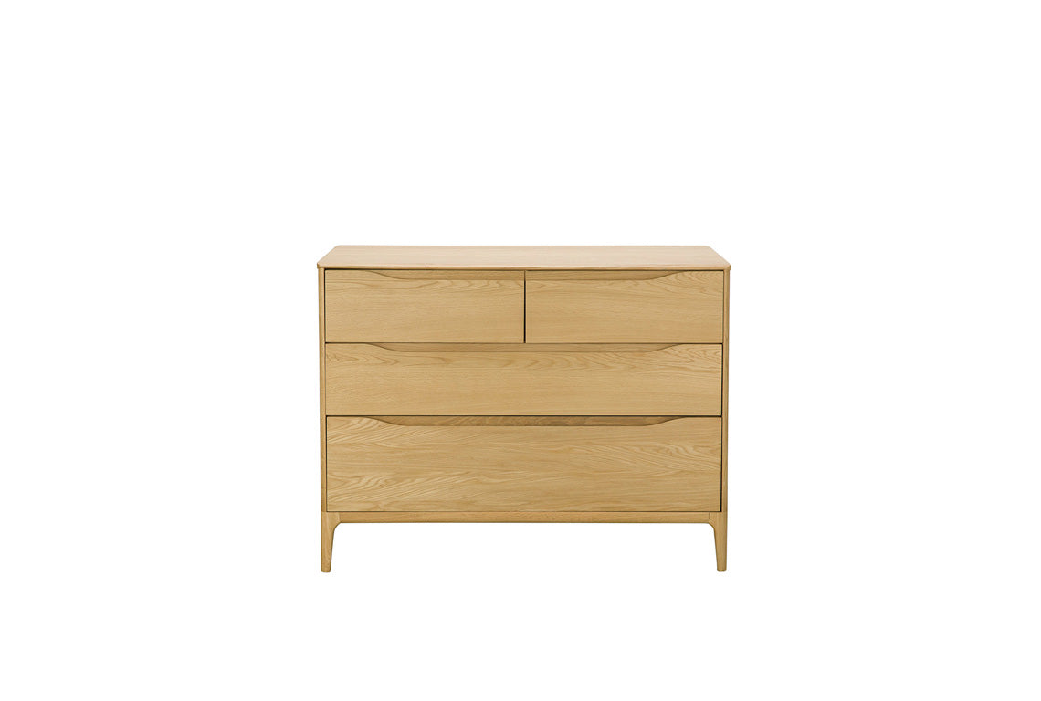 Ercol Rimini 4 Drawer Low Wide Chest