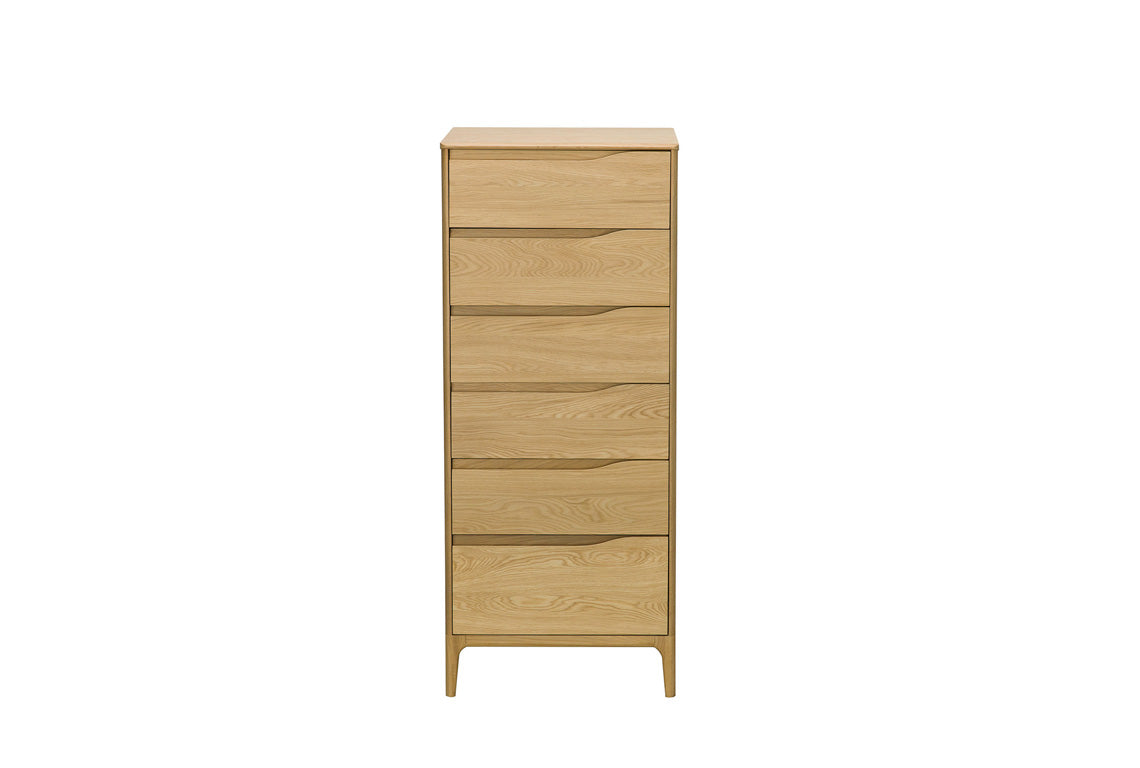 Ercol Rimini 6 Drawer Tall Chest