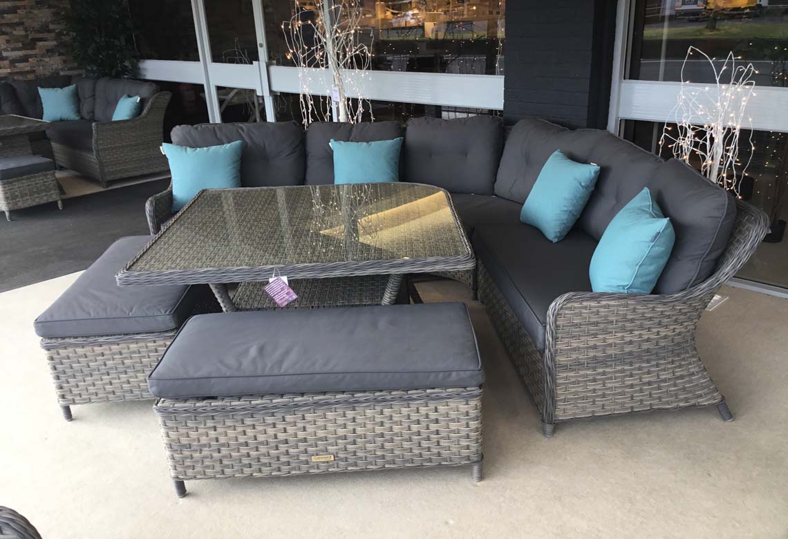 Corfu Corner Set with Benches