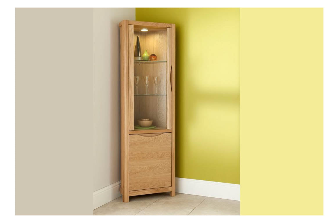 Shetland Corner Display Cabinet