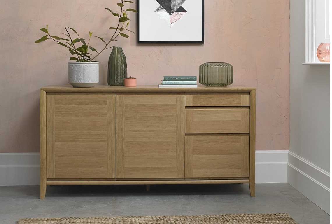 Bremen Oak Wide Sideboard