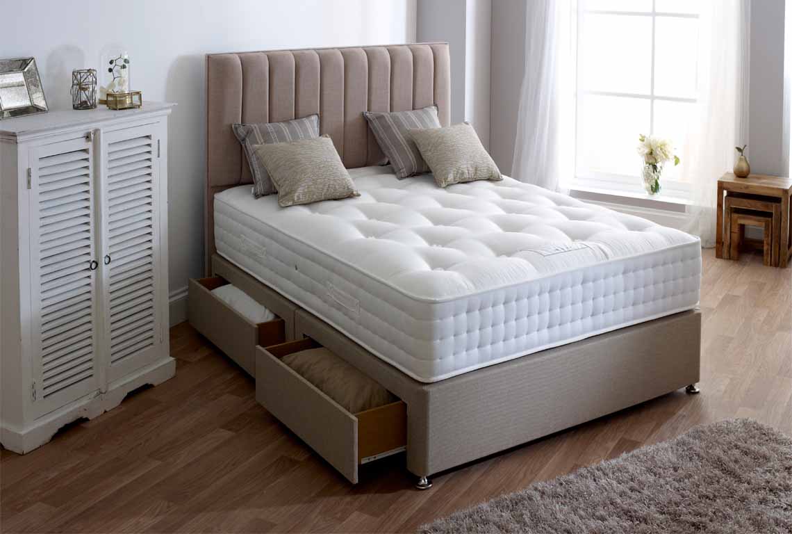 Highgrove Grange Ortho Pocket 1000 4'6" Divan Set