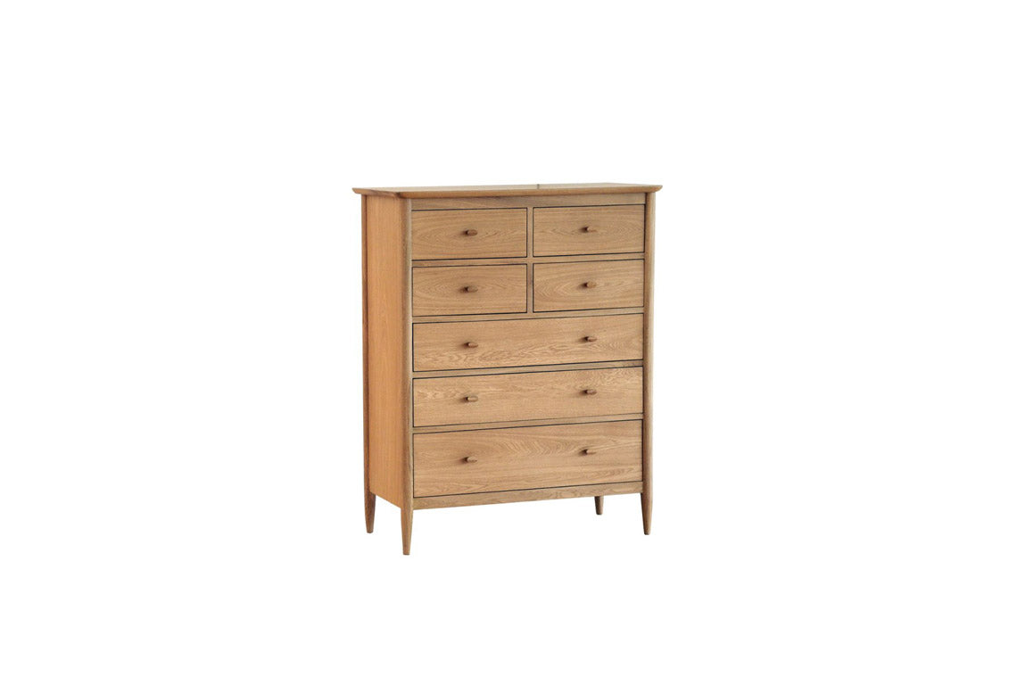 Ercol Teramo 7 Drawer Tall Wide Chest