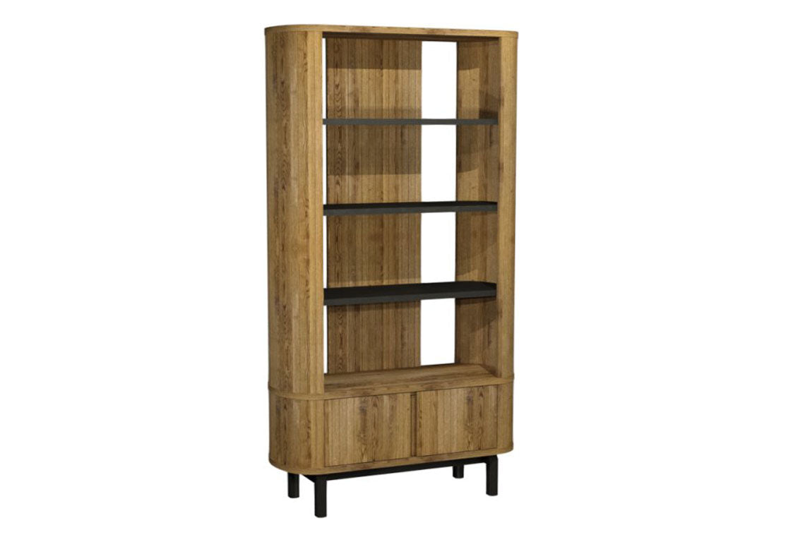 Verity Rustic Oak & Peppercorn Display Unit