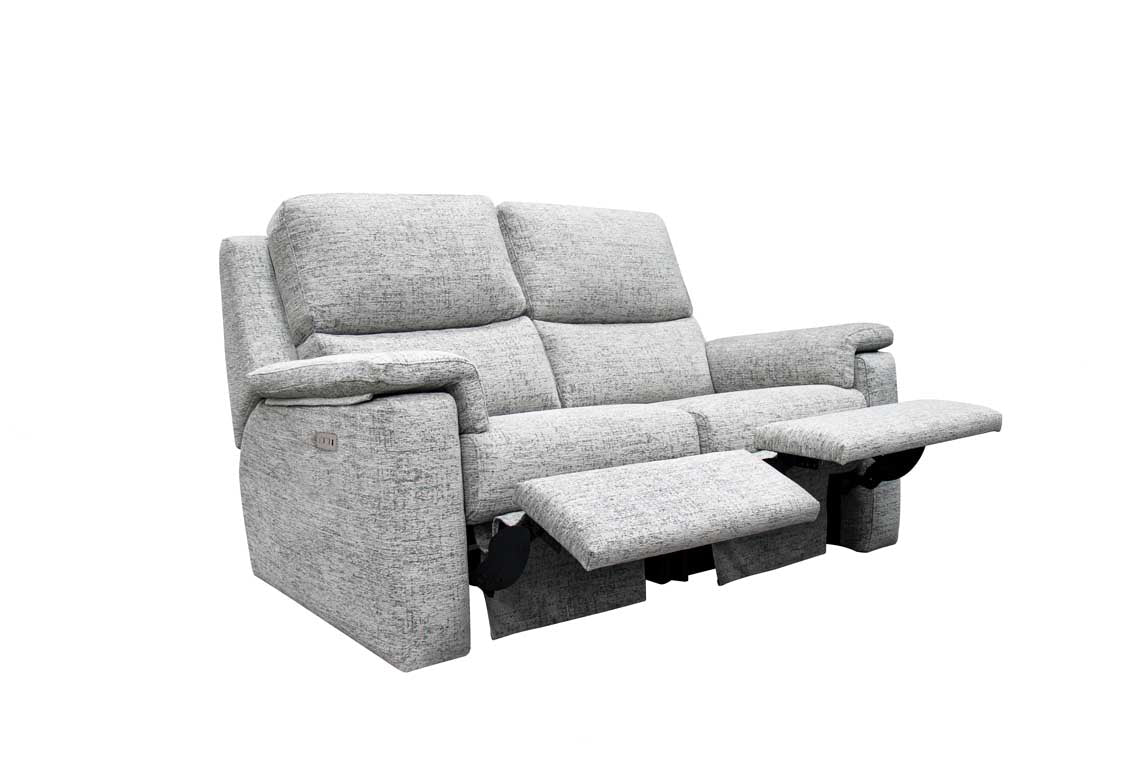 G Plan Harper Small Sofa with Double Electric Recliners & USB