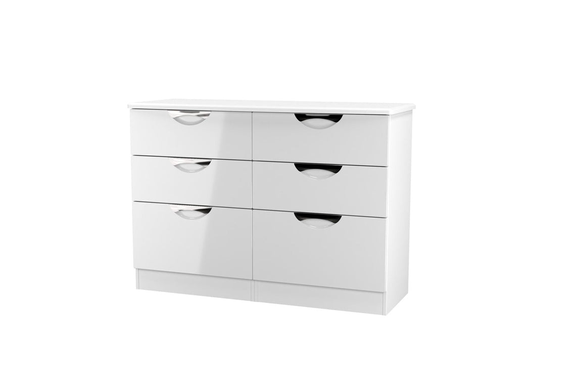 Copenhagen 6 Drawer Midi Chest