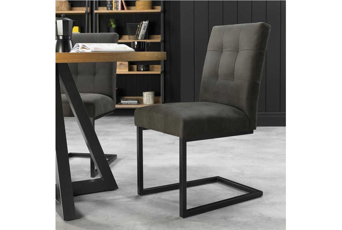 India Upholstered Cantilever Chair