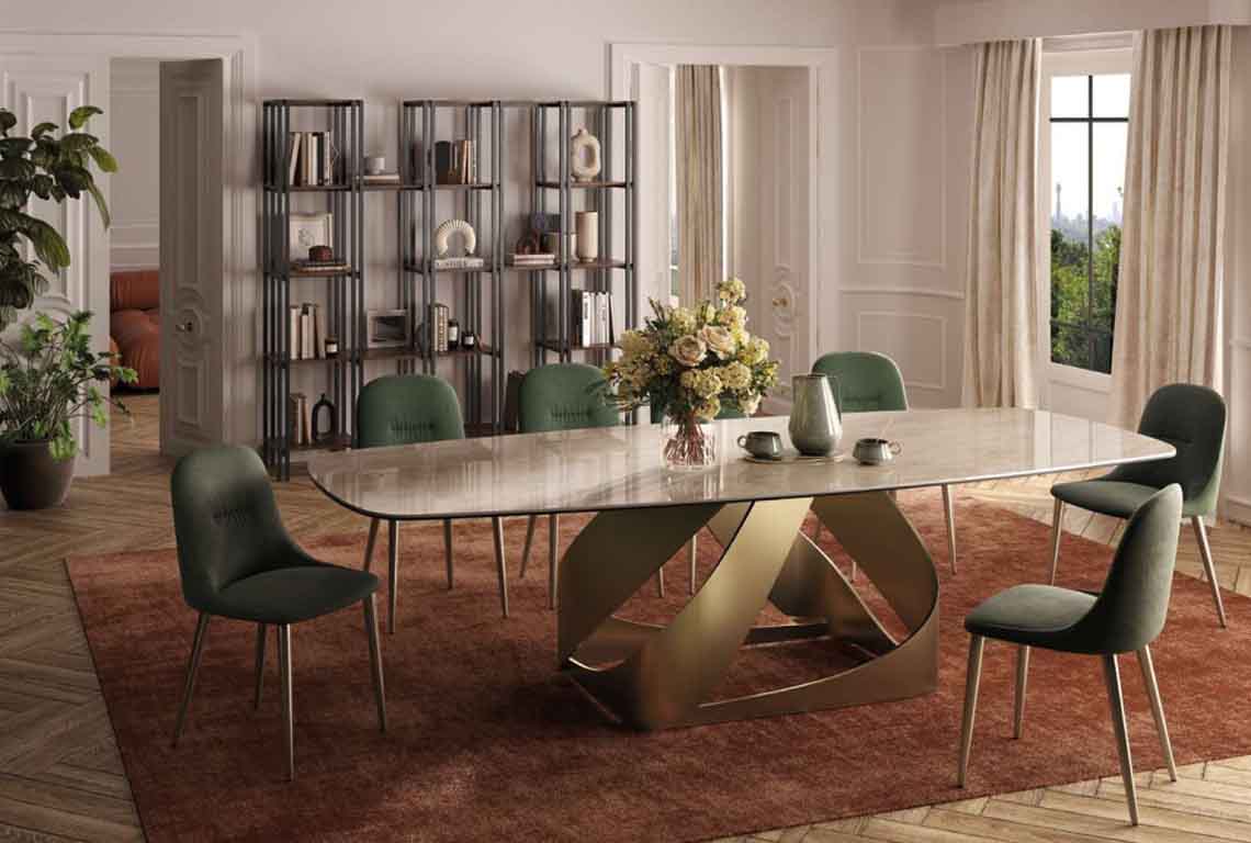 Twirl 240cm Barrel Shape Table