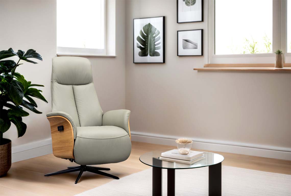 G Plan Ergoform Kalmar Power Recliner Chair with Powered Headrest