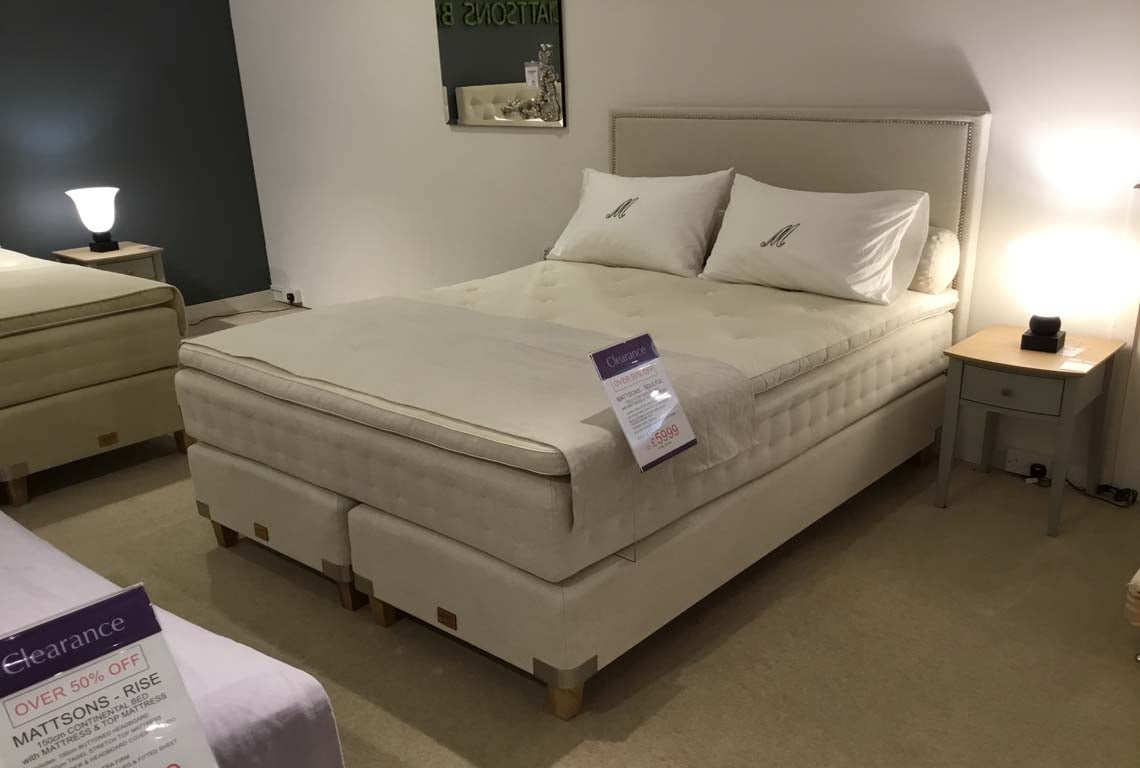 Mattsons ~ Soulful 150cm Continental Bed with Mattress & Top Mattress
