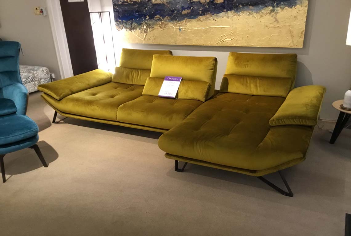 Fontana 3 Seater Sofa with Right Hand Facing Chaise