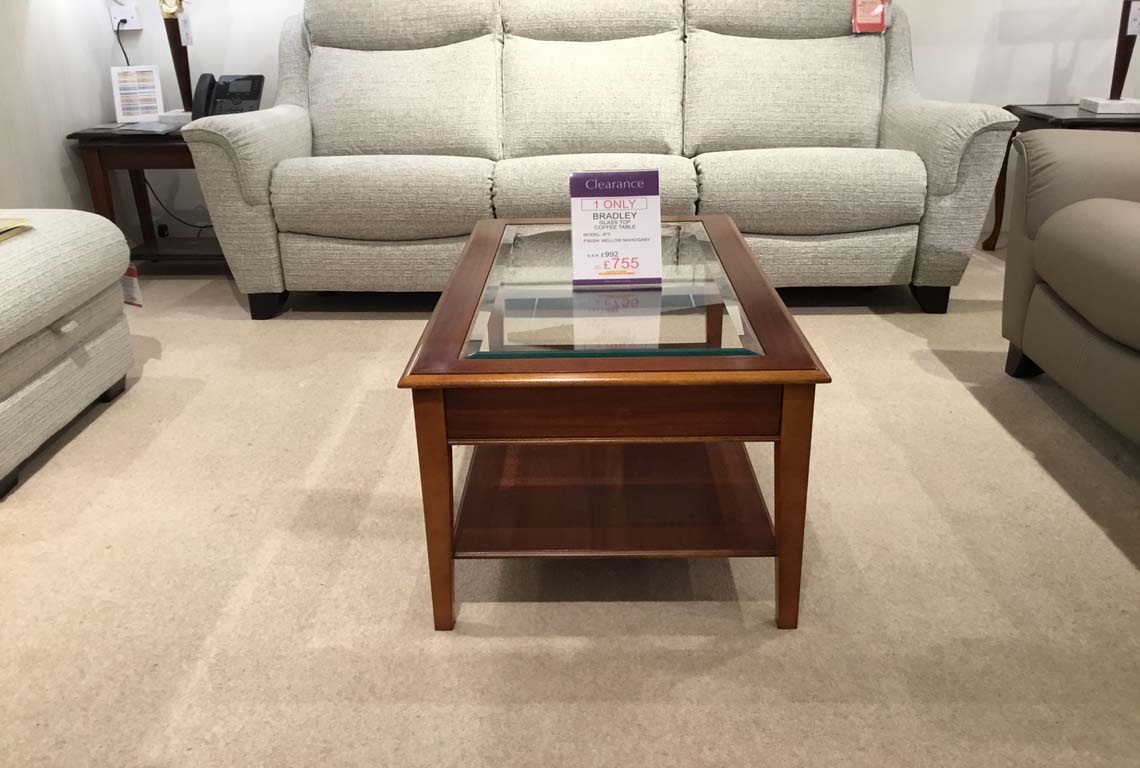 Bradley Glass Top Coffee Table