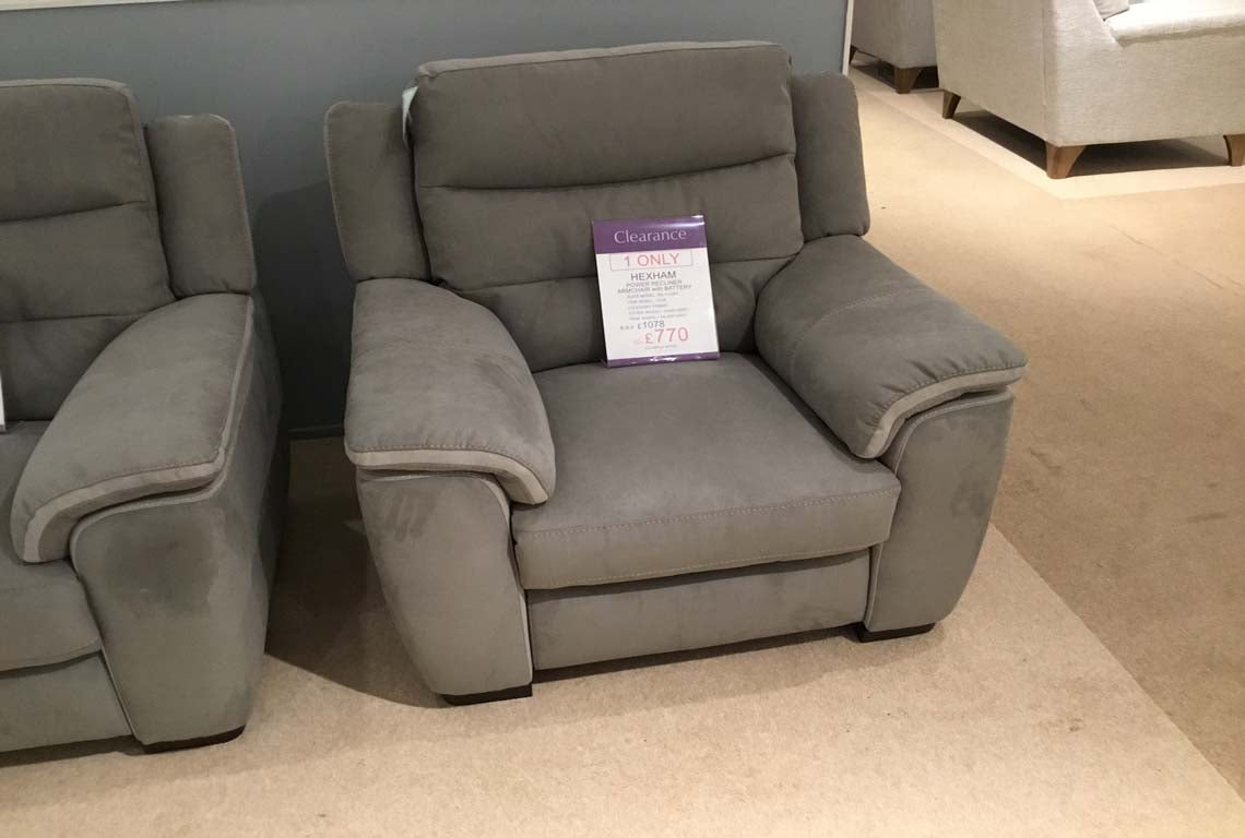 Hexham Power Recliner Chair with Battery