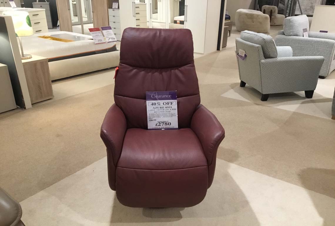Azure 8951 Large 3 Motor Lift & Rise Recliner Chair