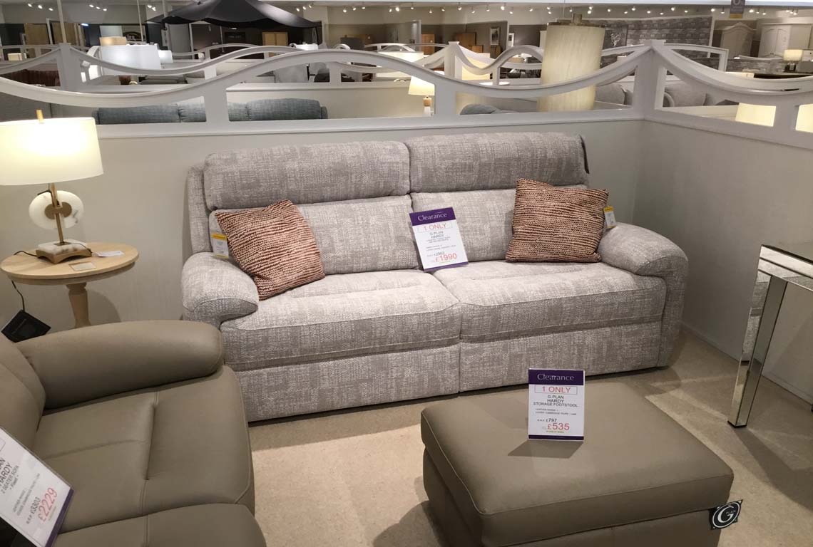 G Plan Hardy 3 Seater 'Fixed' Sofa with Heated Seats