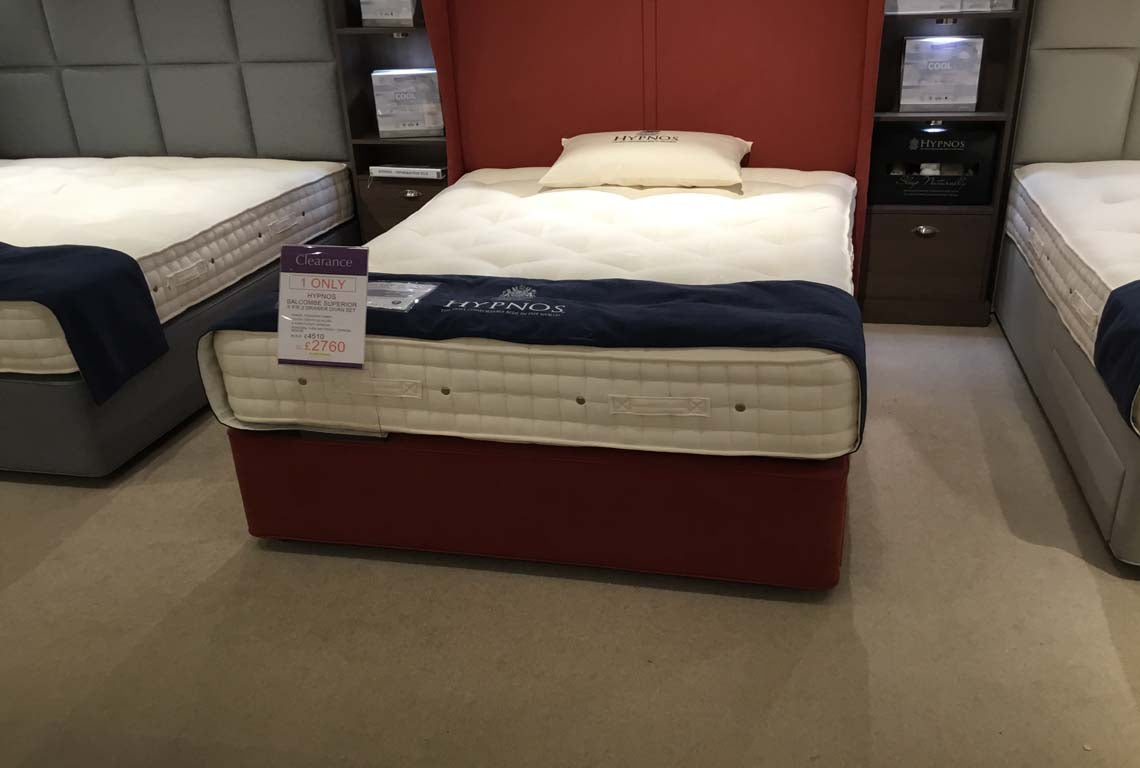 Hypnos Salcombe Superior 5' F/E 2 Drawer Diavn Set