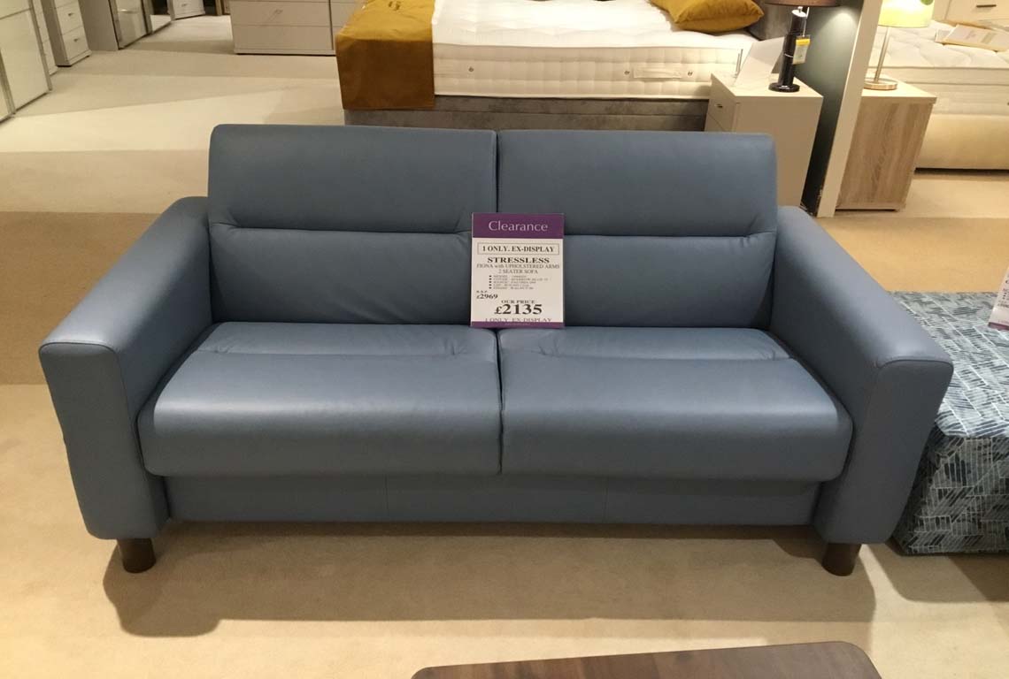 Stressless Fiona with Upholstered Arms - 2 Seater Sofa