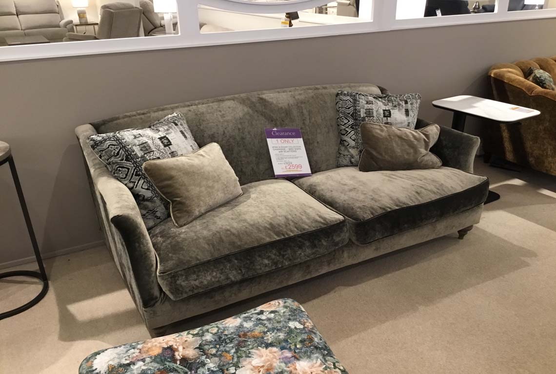 Spink & Edgar Collection Charisse ~ Midi Sofa with Scatters