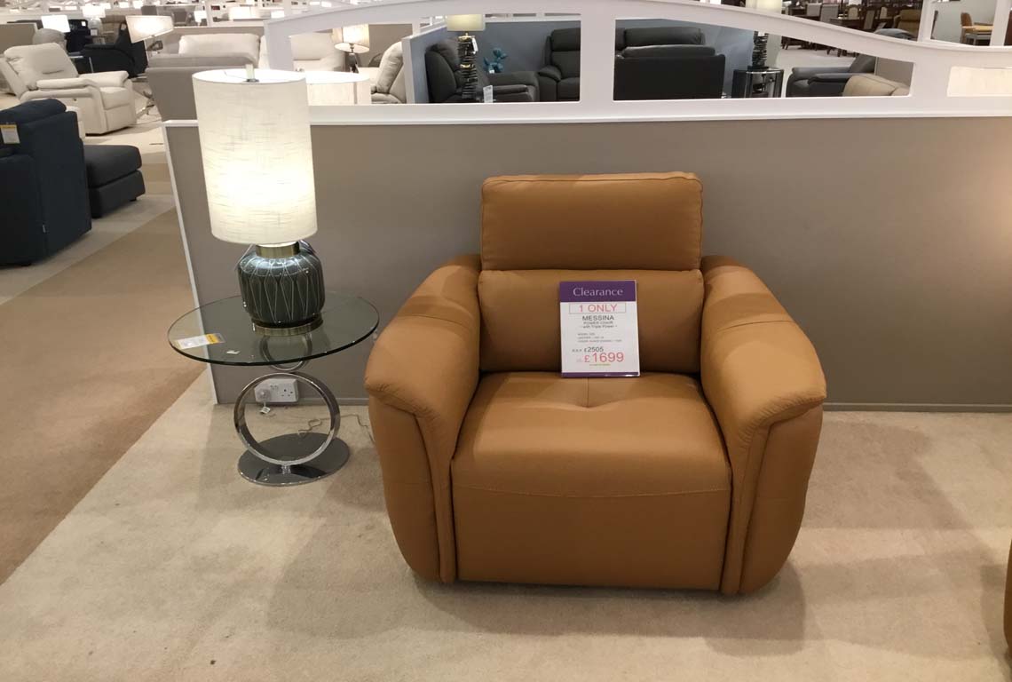 Messina Power Recliner Chair with Triple Power