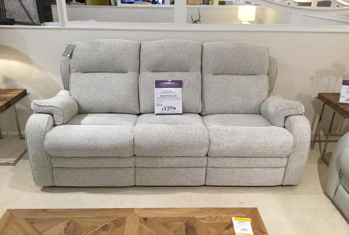 Boston 25 3 Seater Static Sofa