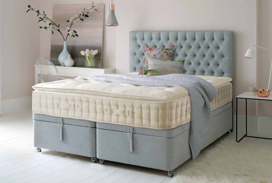 Hypnos Alvescot Pillow Top 6' Super Storage Ottoman Set