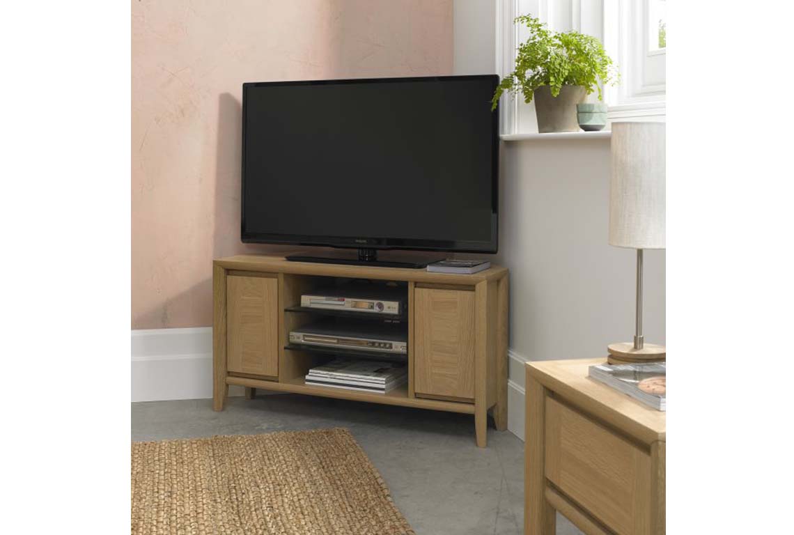 Bremen Oak Corner Entertainment Unit