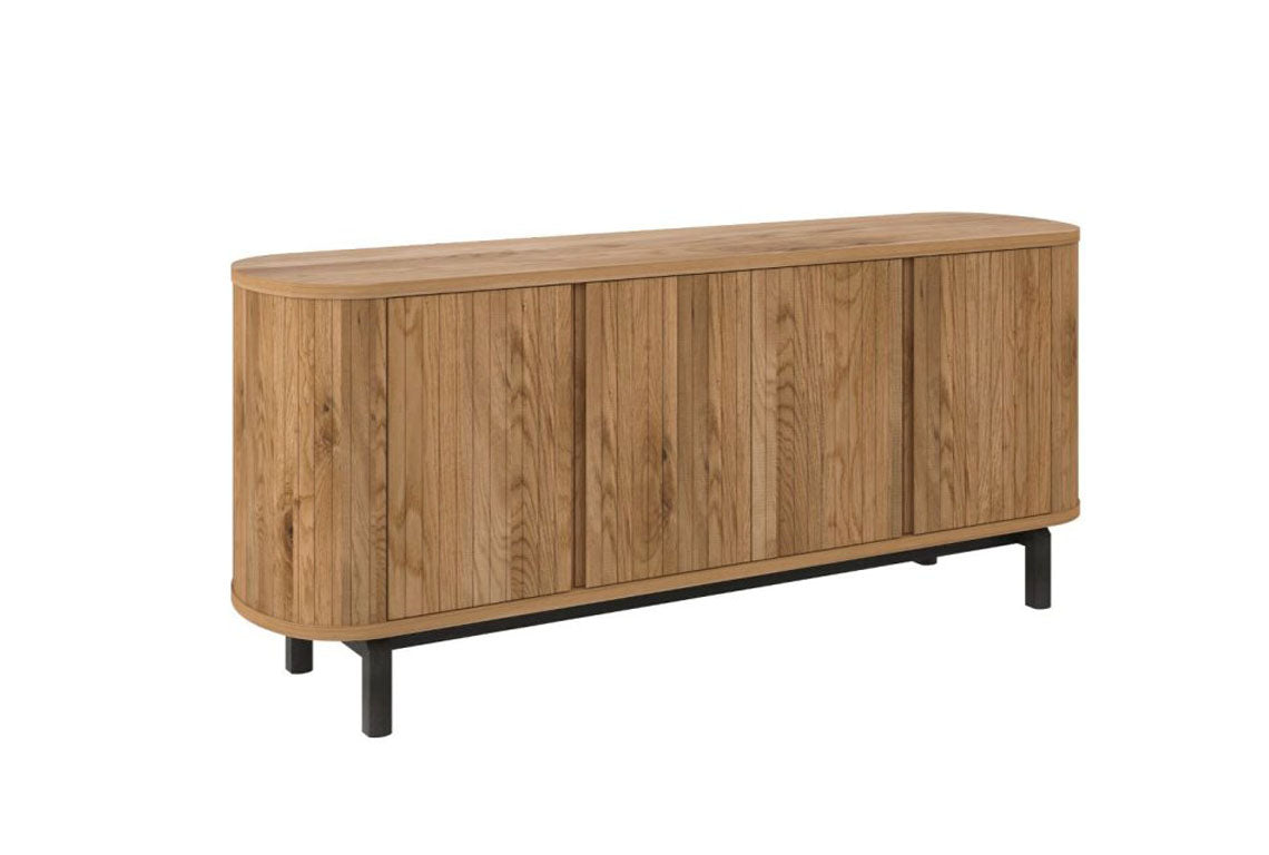 Verity Rustic Oak & Peppercorn Wide Sideboard