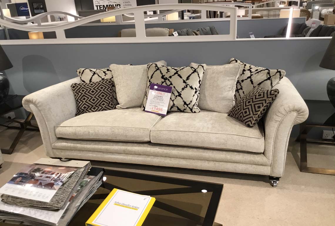 Lowry Grand Sofa - Pillow Back
