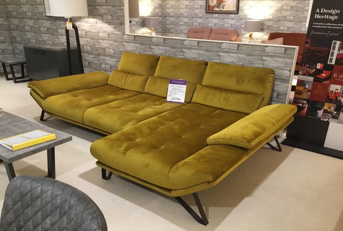 Fontana 2.5 Seater LAF Sofa with Maxi Chaise Longue RAF