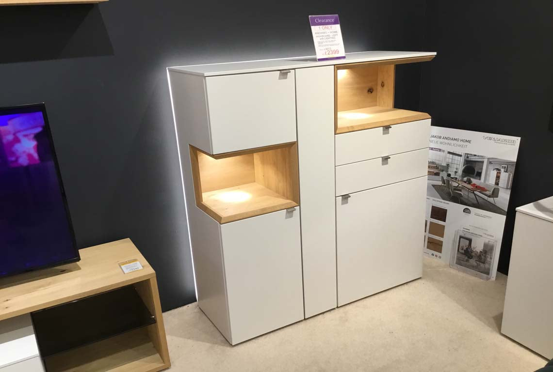 Andiamo Home ~ Highboard Left with Lighting