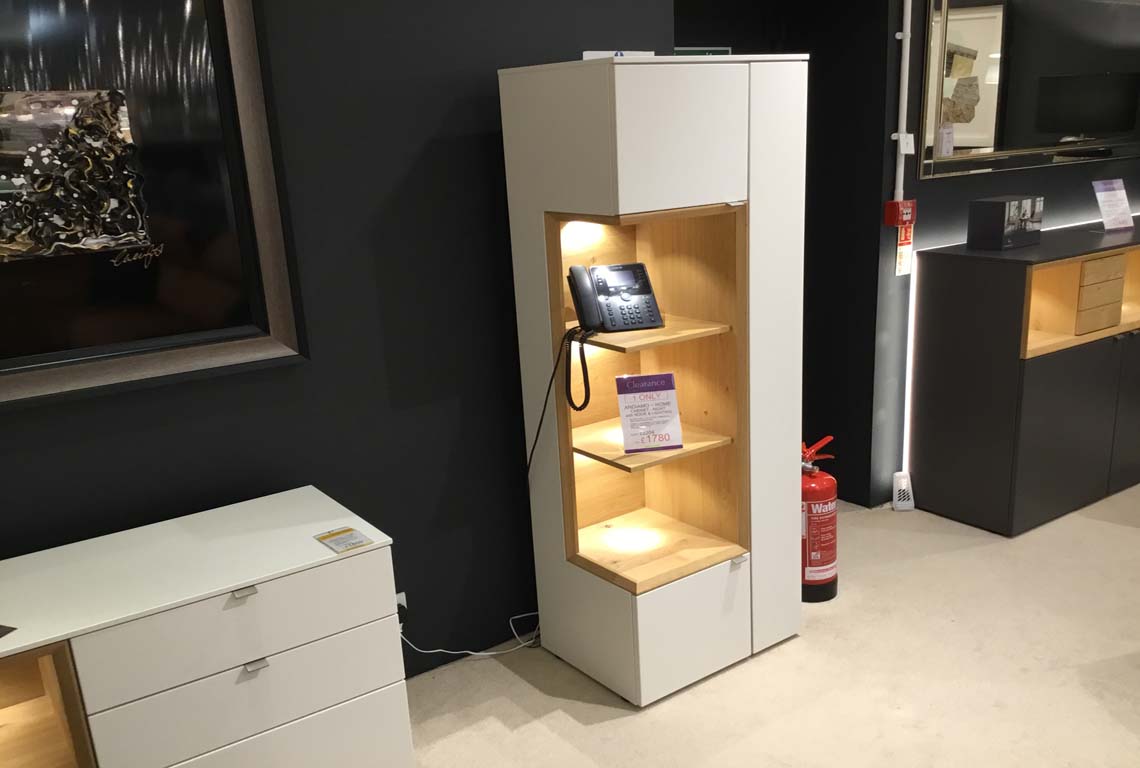 Andiamo Home ~ Cabinet Right with Nook & Lighting